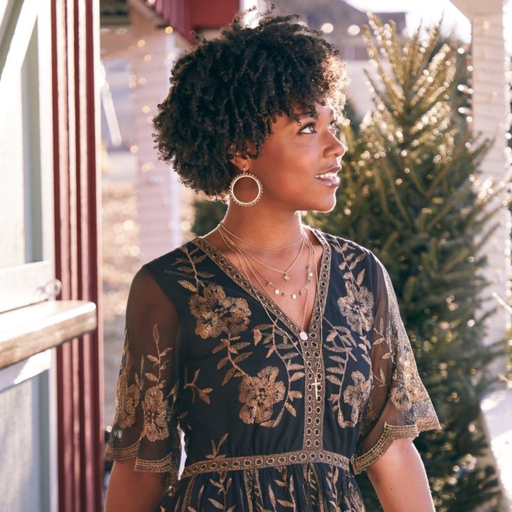 Altar'd State "Honey" Lace Maxi Dress